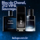 KIT 3 Perfumes 100ml [Bleu de Chanel + 212 VIP Black + Sauvage Dior]