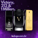 KIT 3 Perfumes 100ml [Invictus Victory + 212 VIP Black + 1 Million]