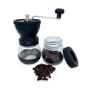 Moedor De Café Manual Vidro Plástico Inox Cerâmica - Lojas Baluga