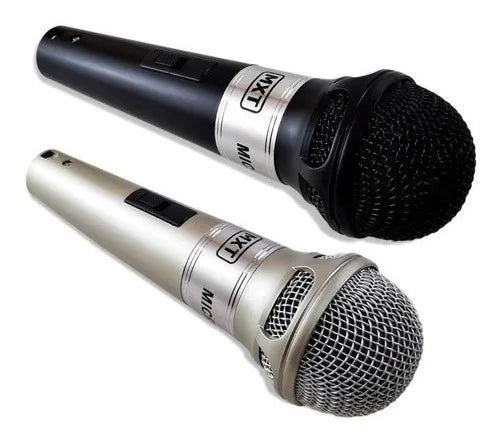 Microfone Box Duplo Profissional + 2 Cabos 5 metros - Lojas Baluga